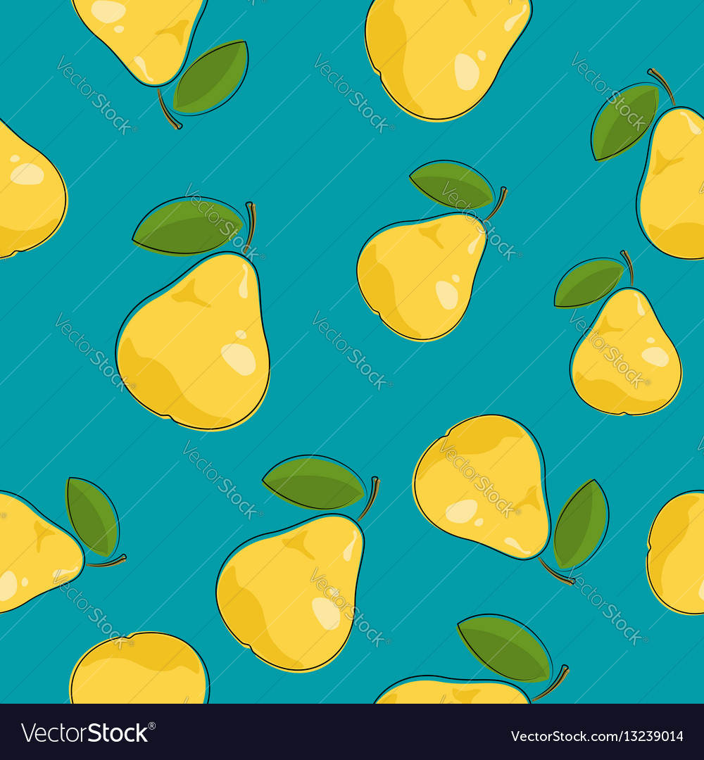 Pear Seamless Pattern