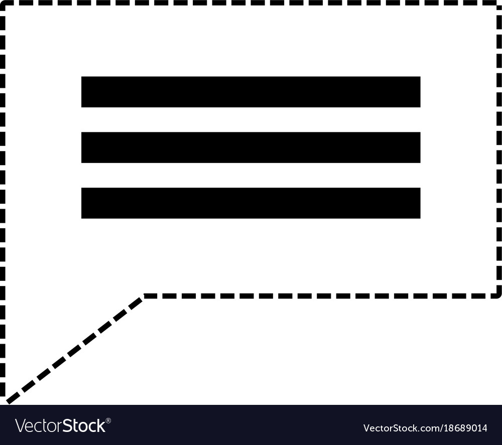 Rectangle speech icon
