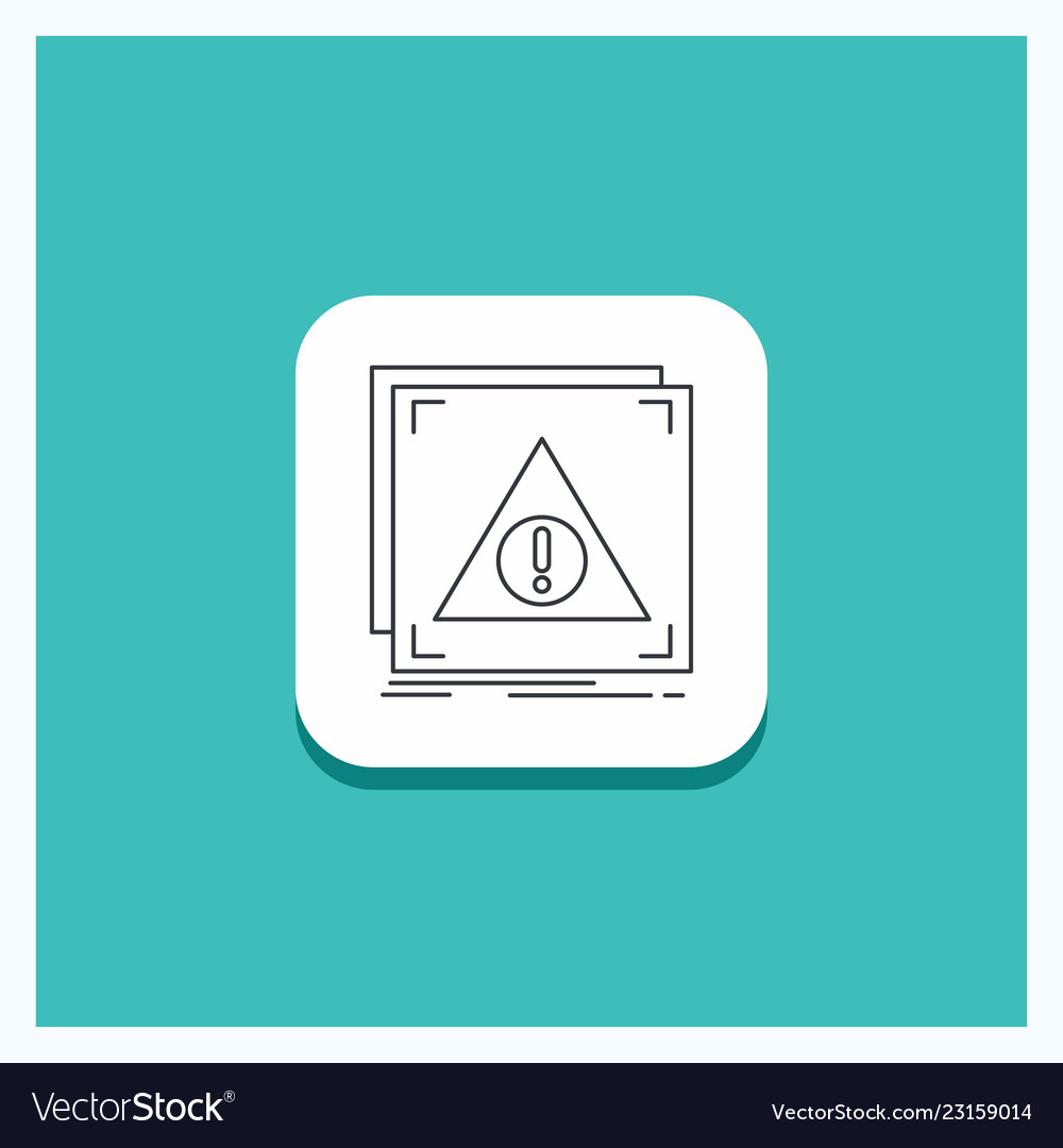 Round button for error application denied server vector image Round button for error application denied server