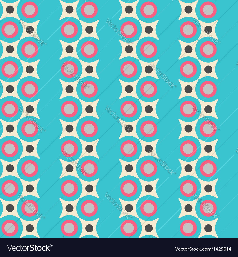 Seamless pattern in retro colors