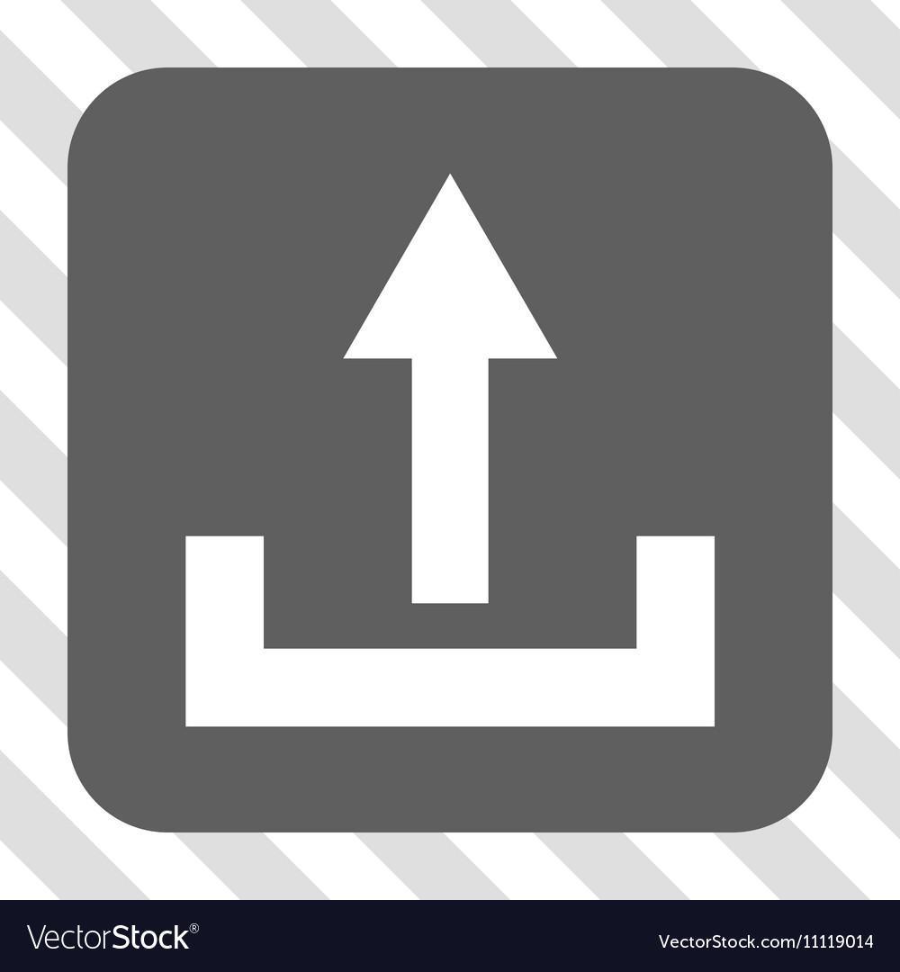 Upload rounded square button