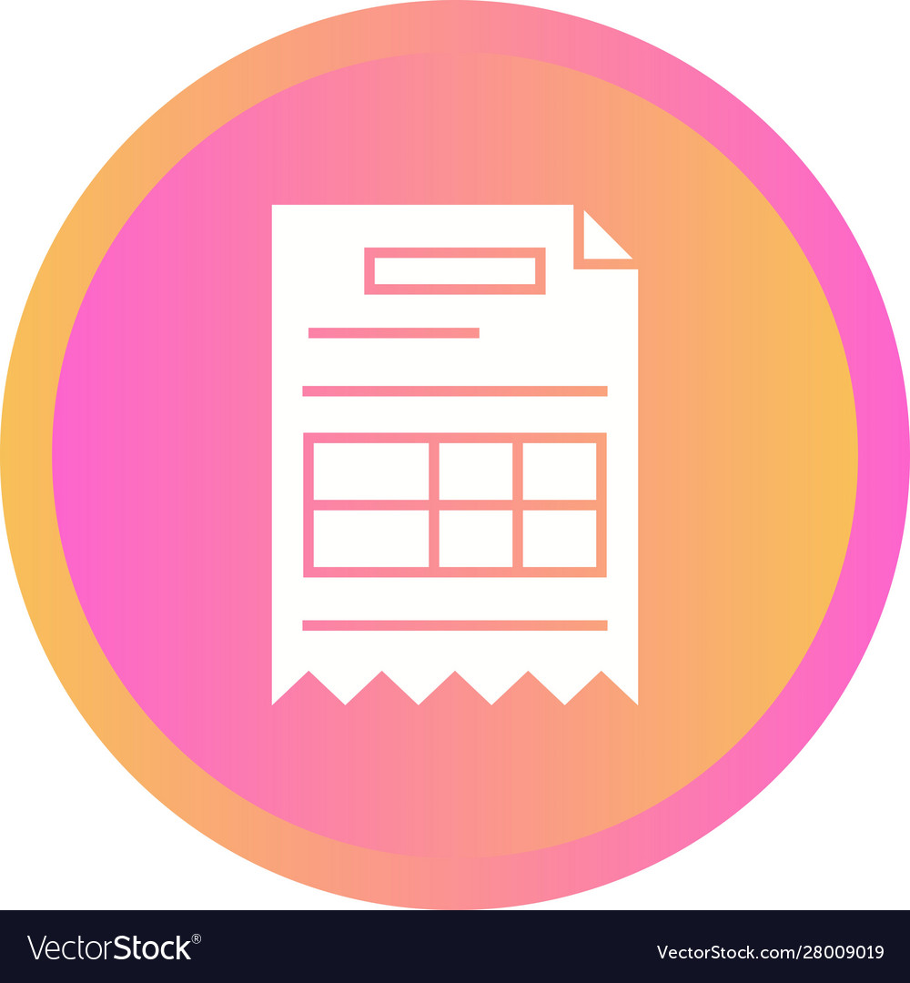 Beautiful report glyph icon
