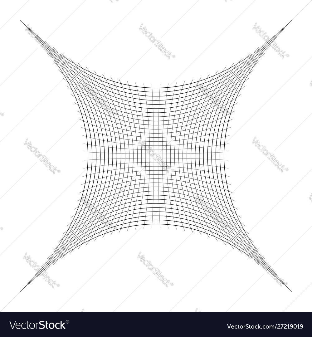 Compressed squeeze squish distortion on grid mesh