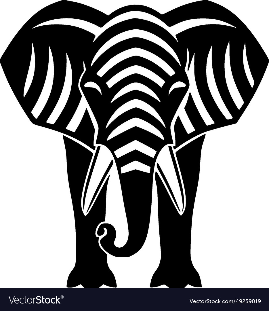 Elephant - minimalistisches und flaches Logo