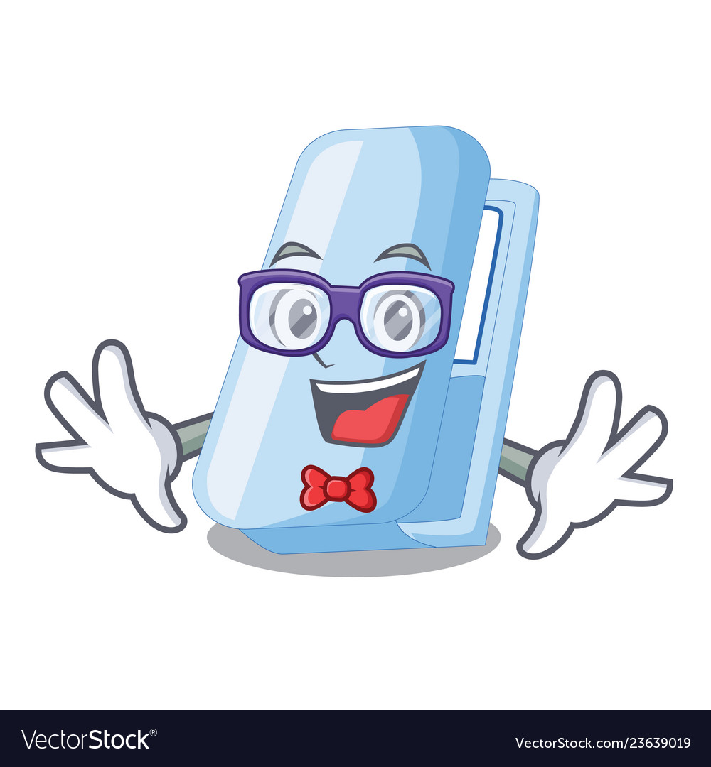 Geek stapplers in the a character box vector image Geek stapplers in the a character box