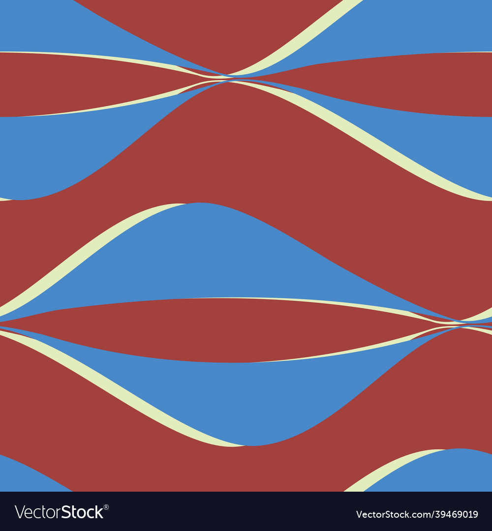 Isolated seamless pattern infinite waves vector image Isolated seamless pattern infinite waves