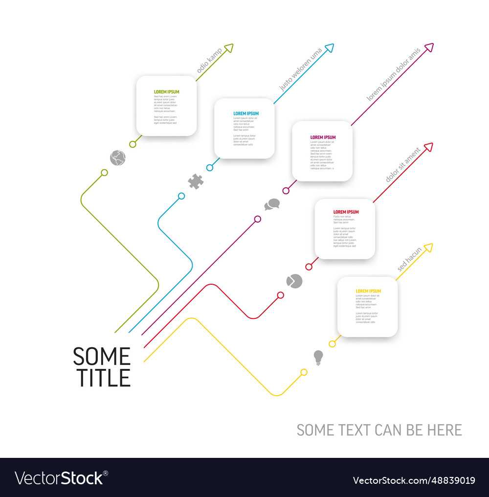 Light five content block diagonal template