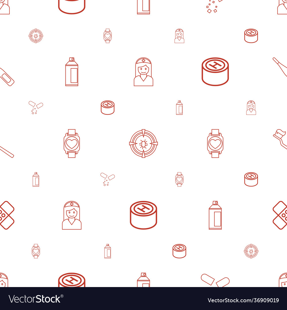 Medicine icons pattern seamless white background