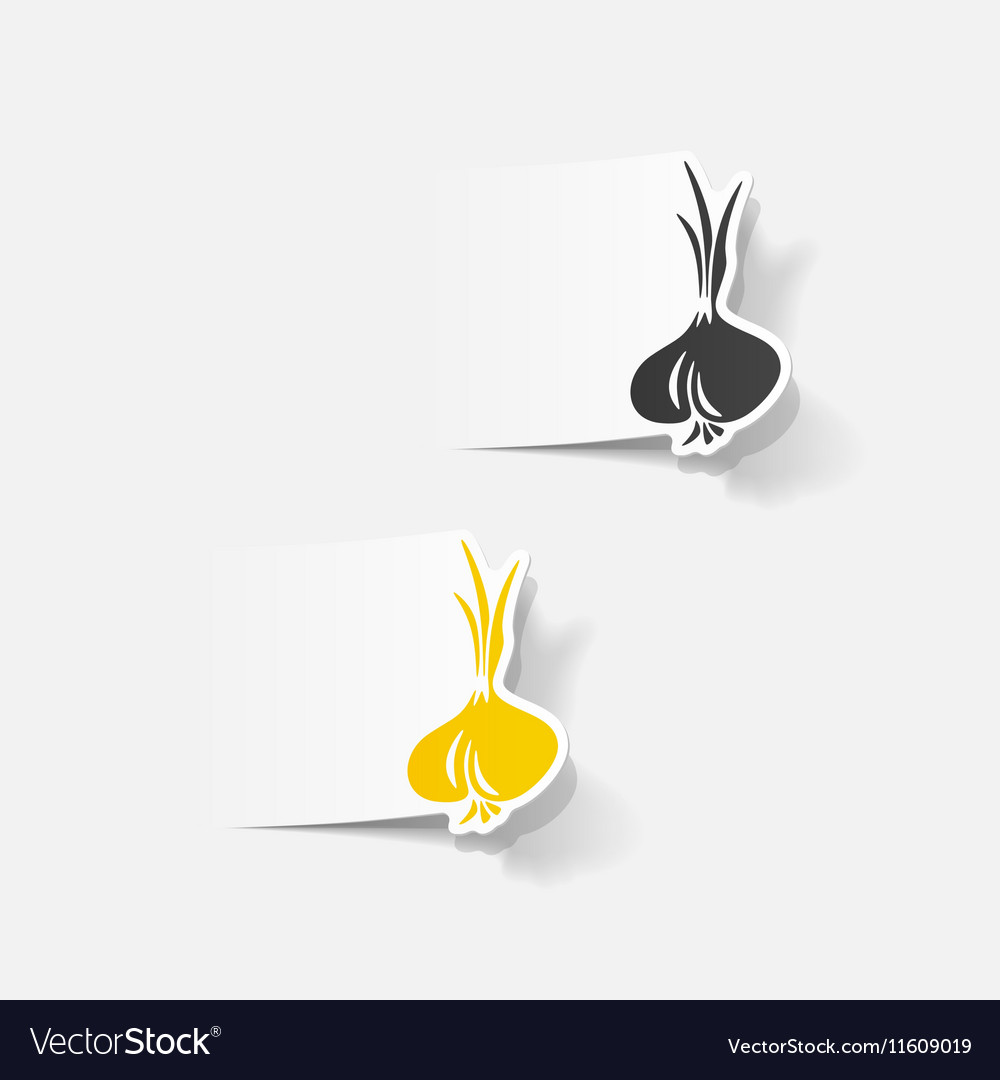 Realistic design element onion