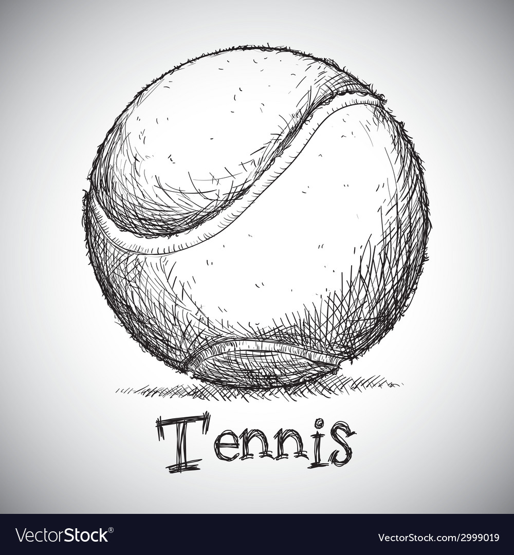 Tennis design over gray background Royalty Free Vector Image