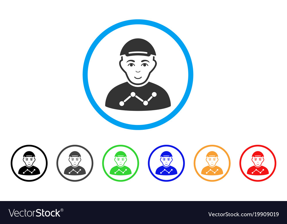 User stats rounded icon