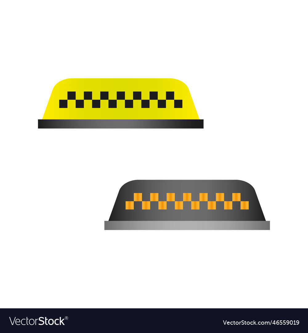 Yellow checkers taxi icons