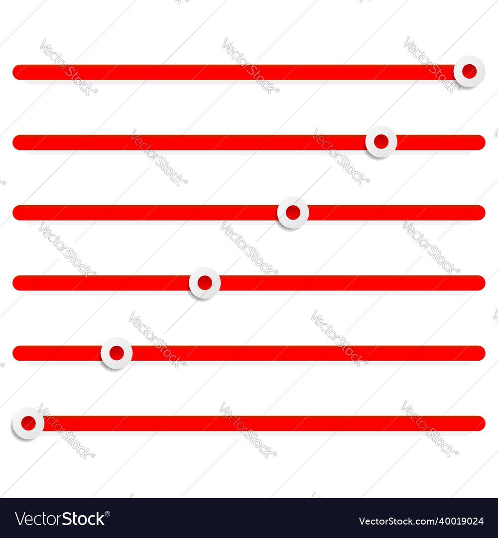 Adjuster slider tuner fader bars with levers knobs Vector Image Adjuster slider tuner fader bars with levers knobs