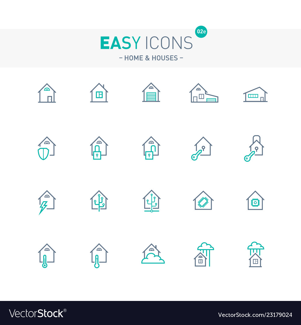 Easy icons 02e home and houses manage