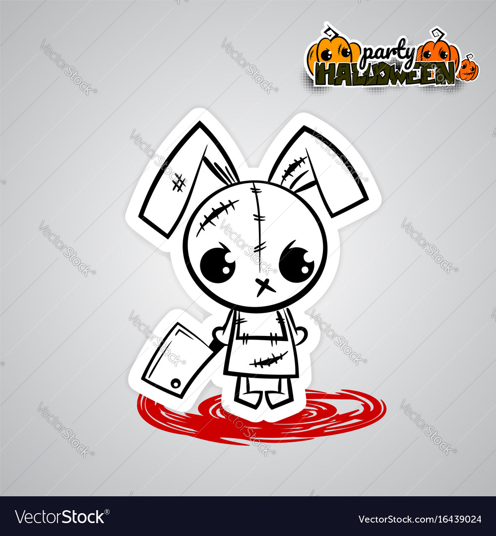 Evil Voodoo Rabbit Sticker