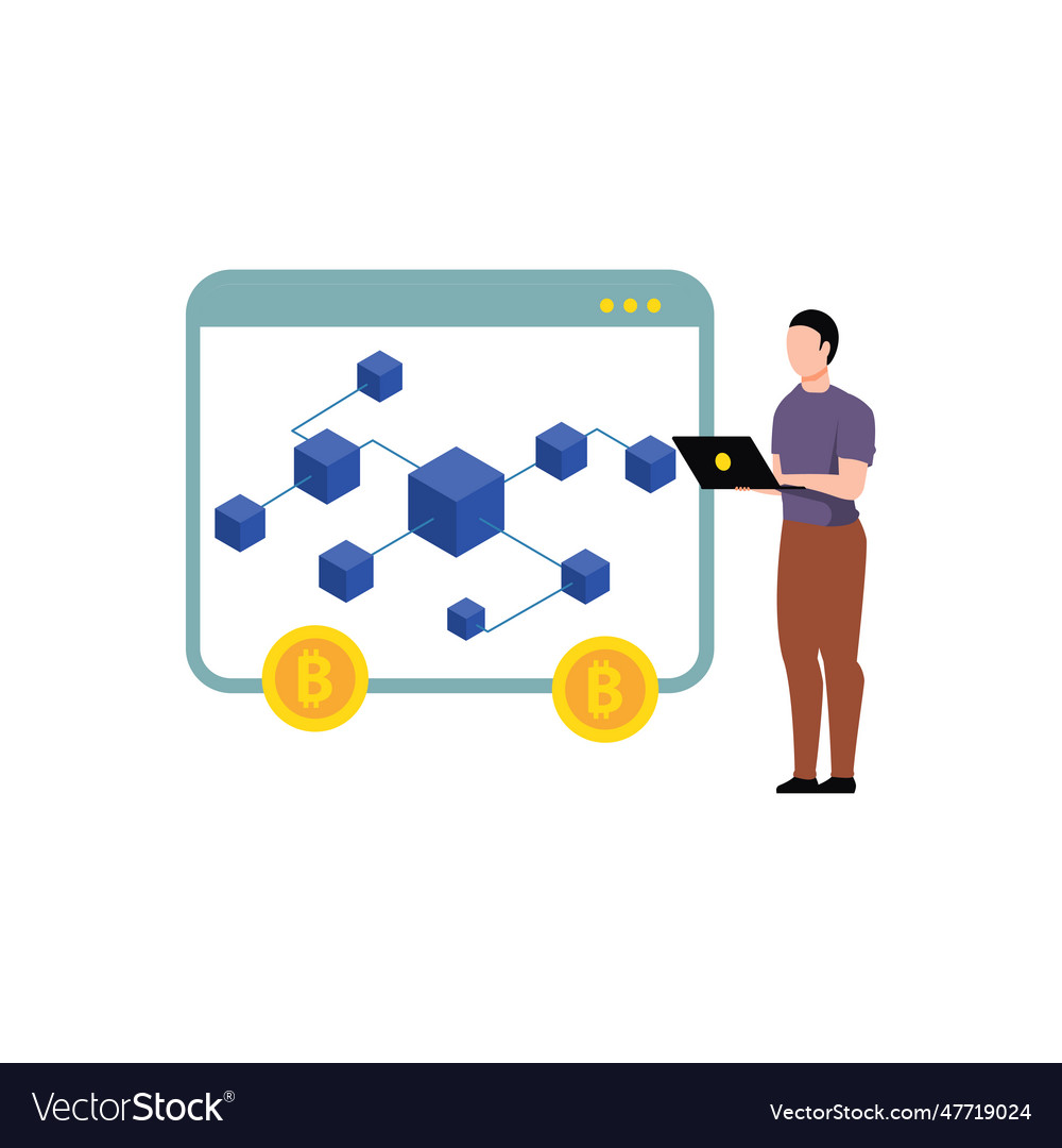 Guy is working on the bitcoin blockchain