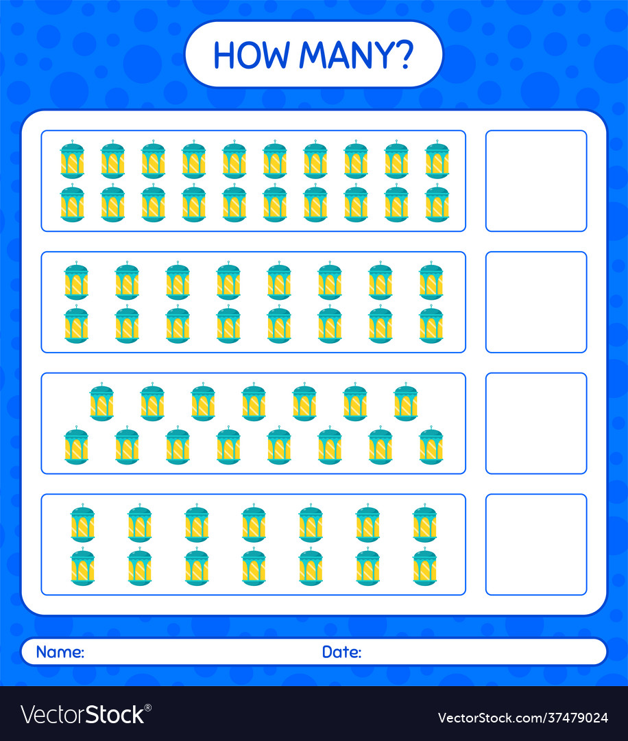 How many counting game with arabic lantern
