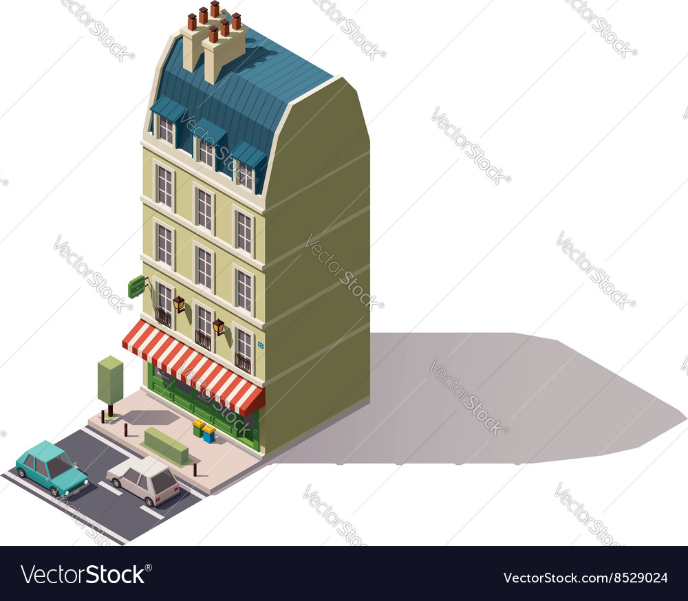 Isometric paris building