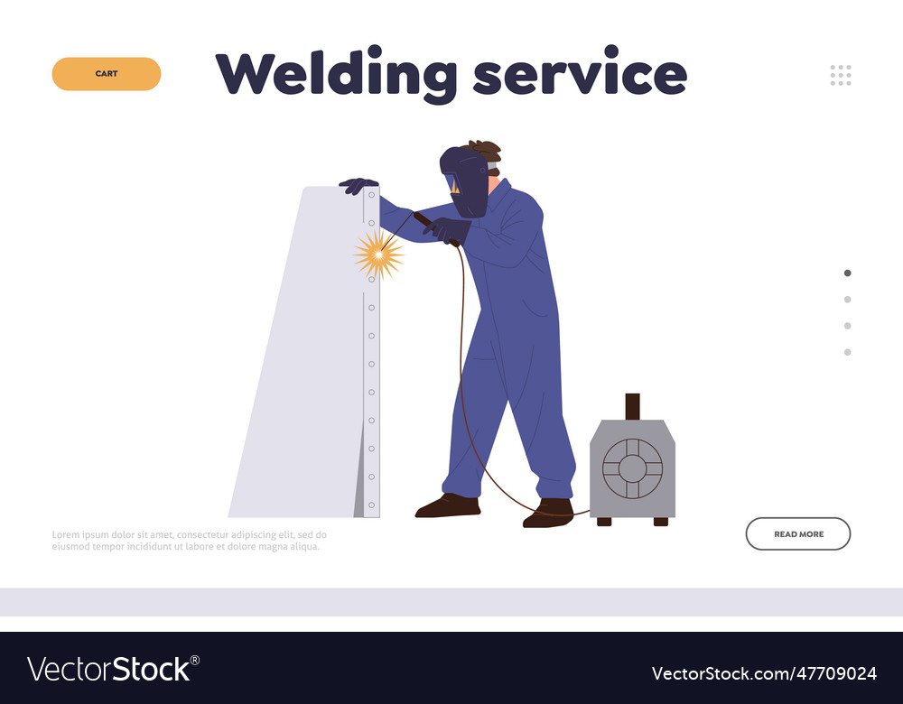 Landing page template offering professional Vector Image