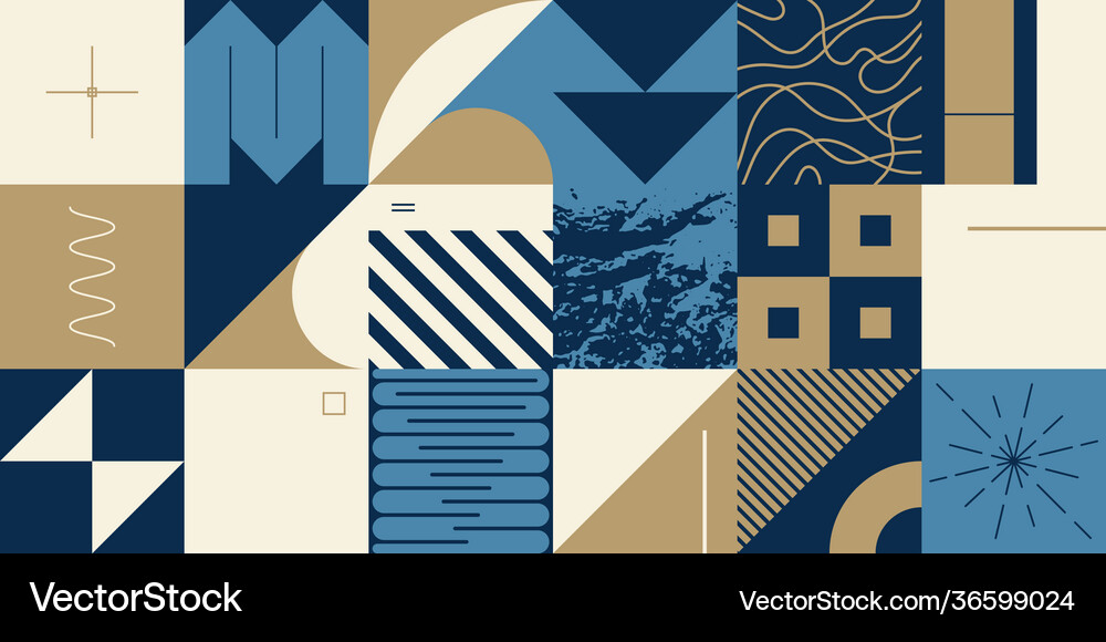 New retro pattern artwork design composition Vector Image
