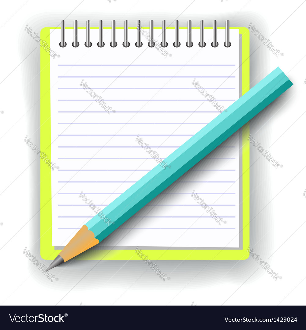 Notebook with Pencil