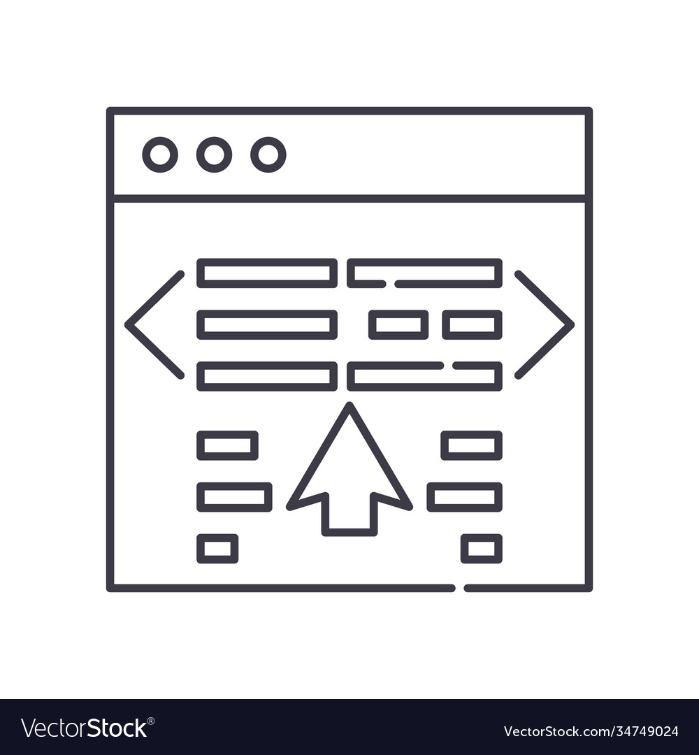 Script icon linear isolated thin vector image Script icon linear isolated thin