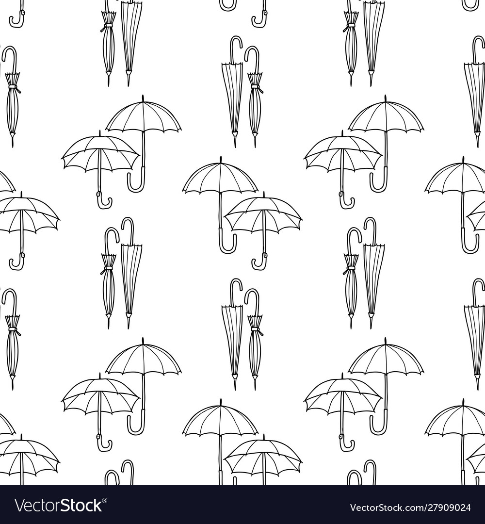 Seamless pattern drawn open and closed
