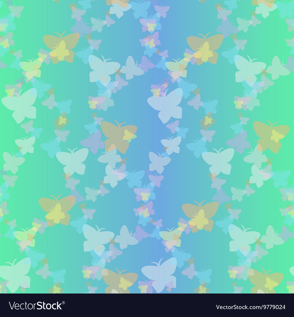 Soaring butterflies seamless pattern