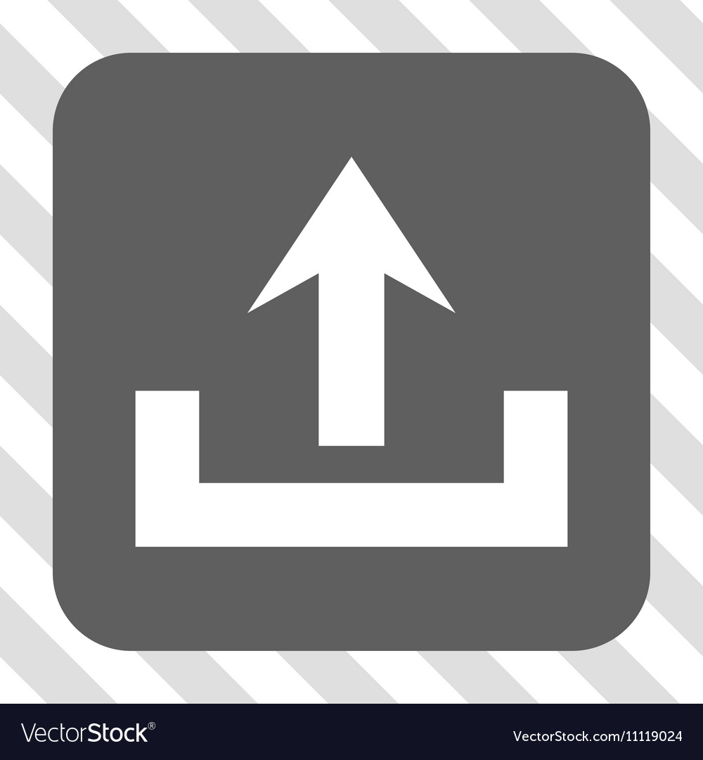 Upload rounded square button