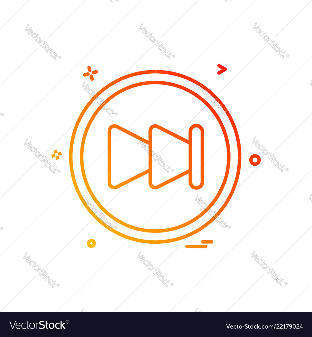 User interface button icon design vector image User interface button icon design