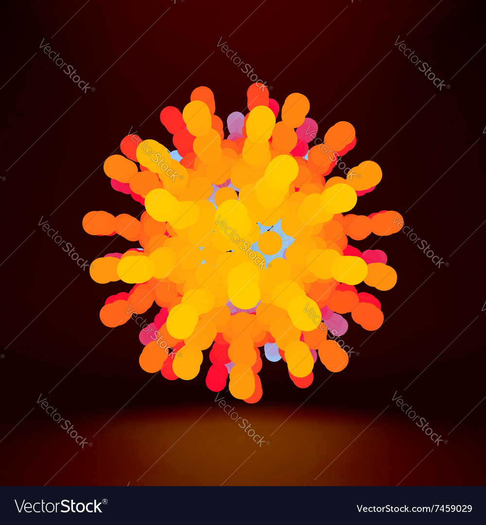 3d abstract sphere science and technology element