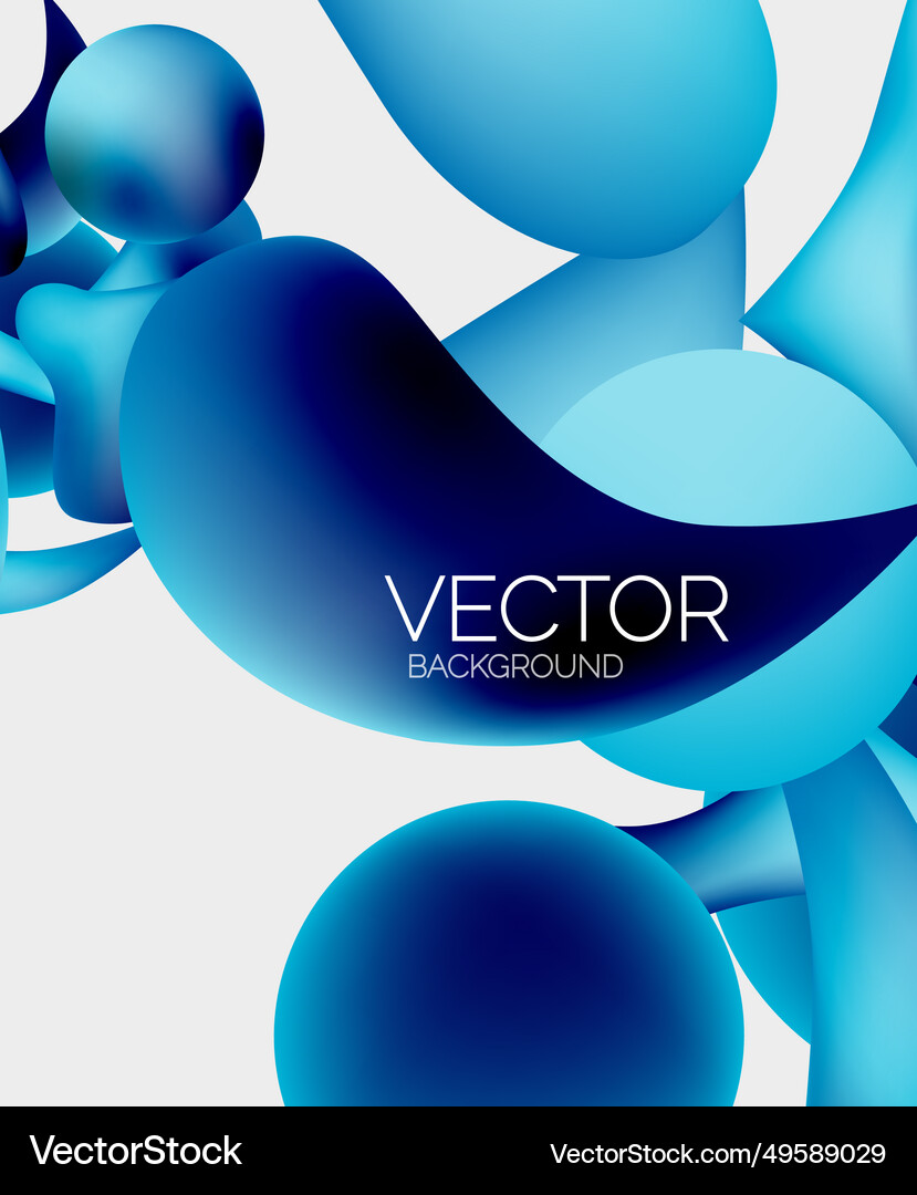 Abstract liquid bubble background Royalty Free Vector Image