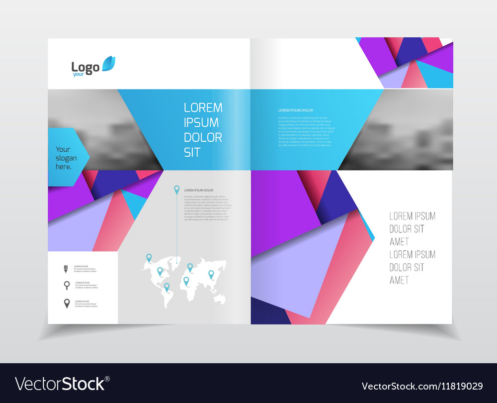 Annual report brochure with text a4 size c