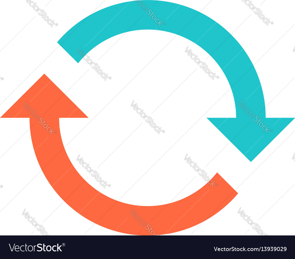 Download Arrow sign rotation icon reload symbol Royalty Free Vector