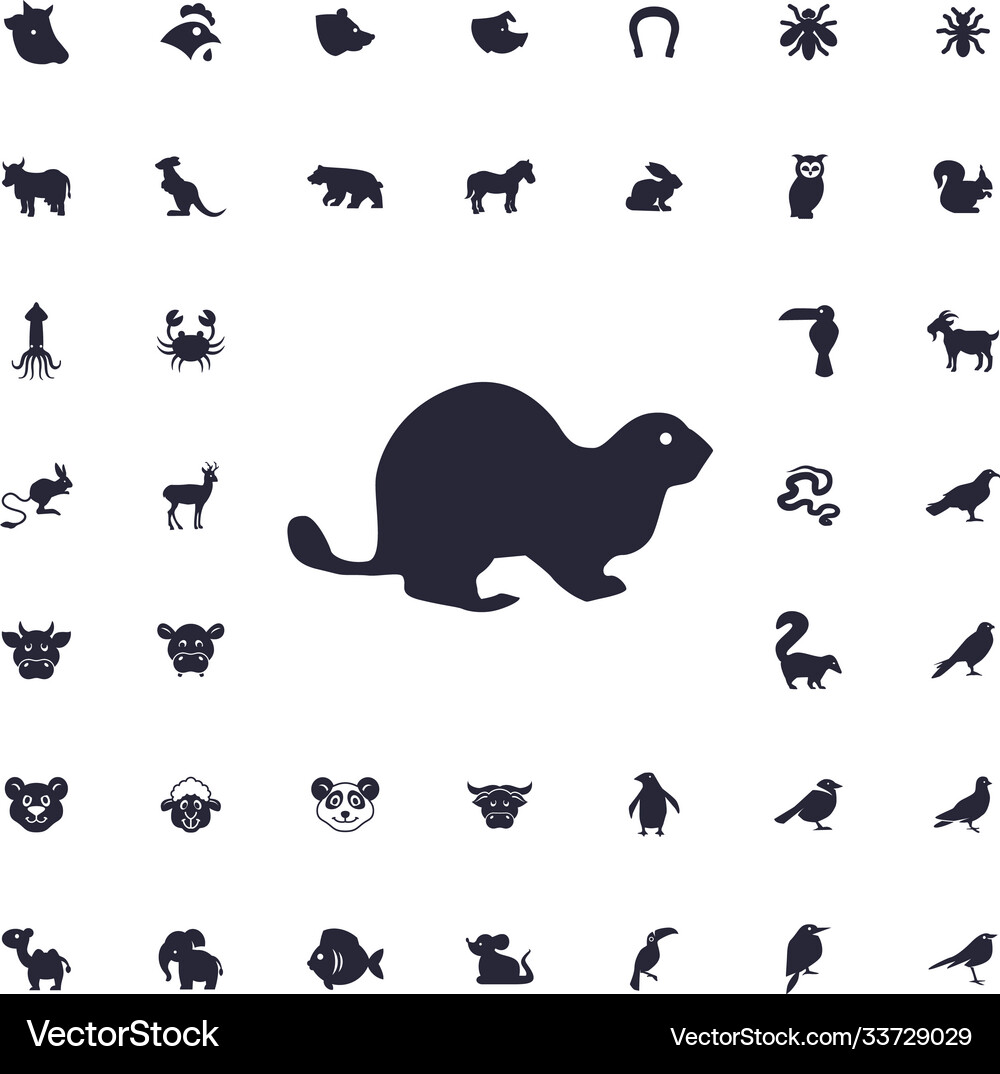 Beaver icon Royalty Free Vector Image - VectorStock
