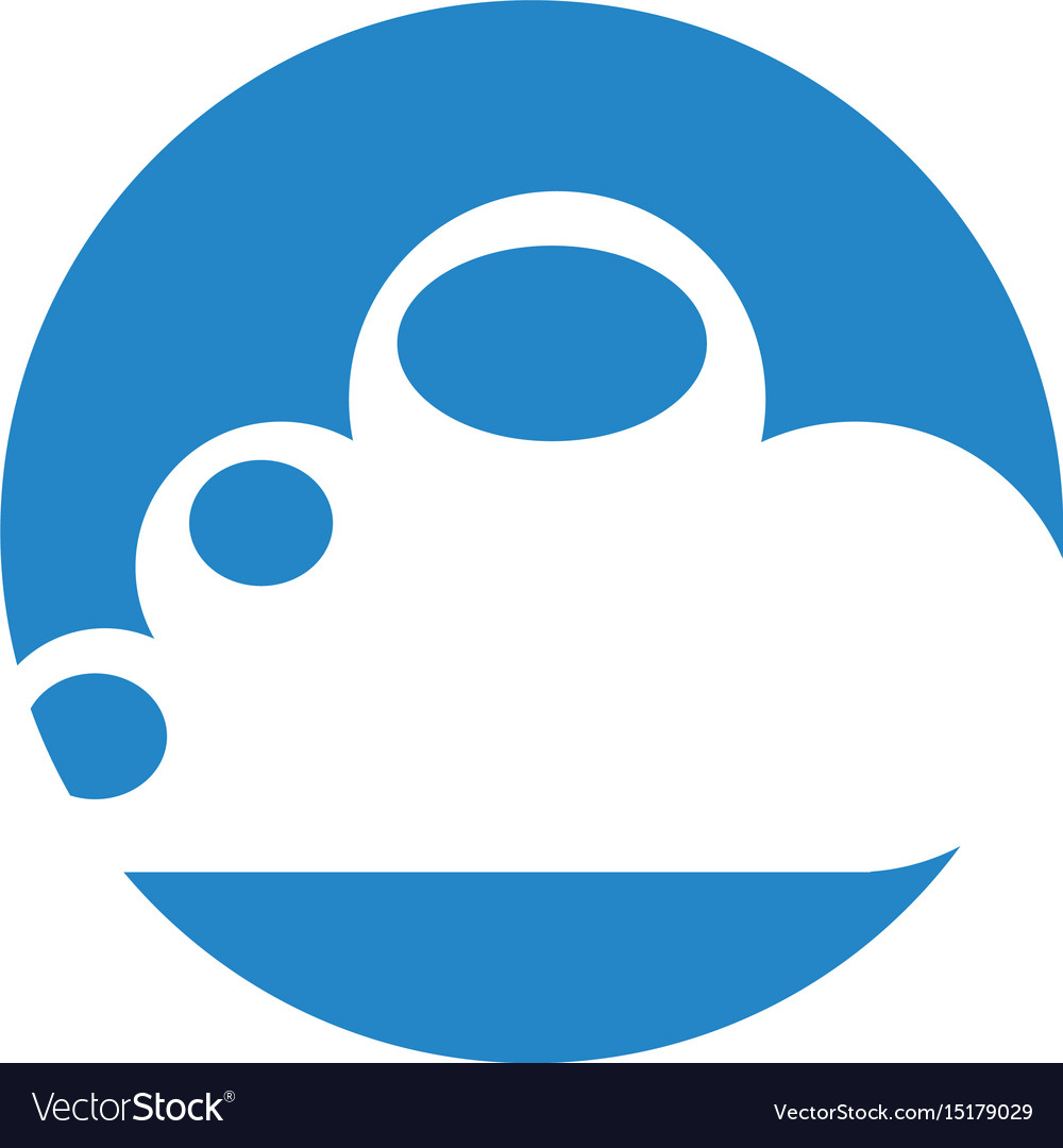 Cloud computing isolated icon