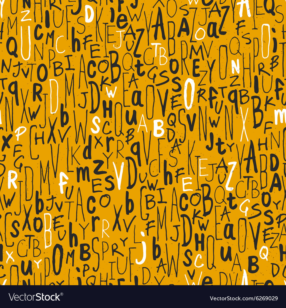 Colorful Handwritten Letter Pattern