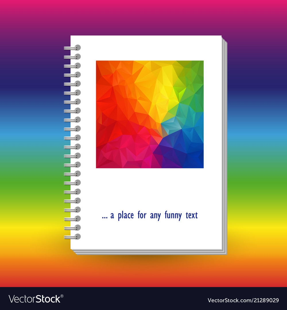 Cover of diary or notebook with ring spiral binder