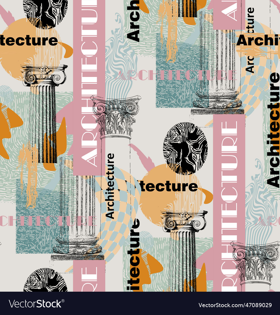Elements of classical architecture Vector Image Elements of classical architecture