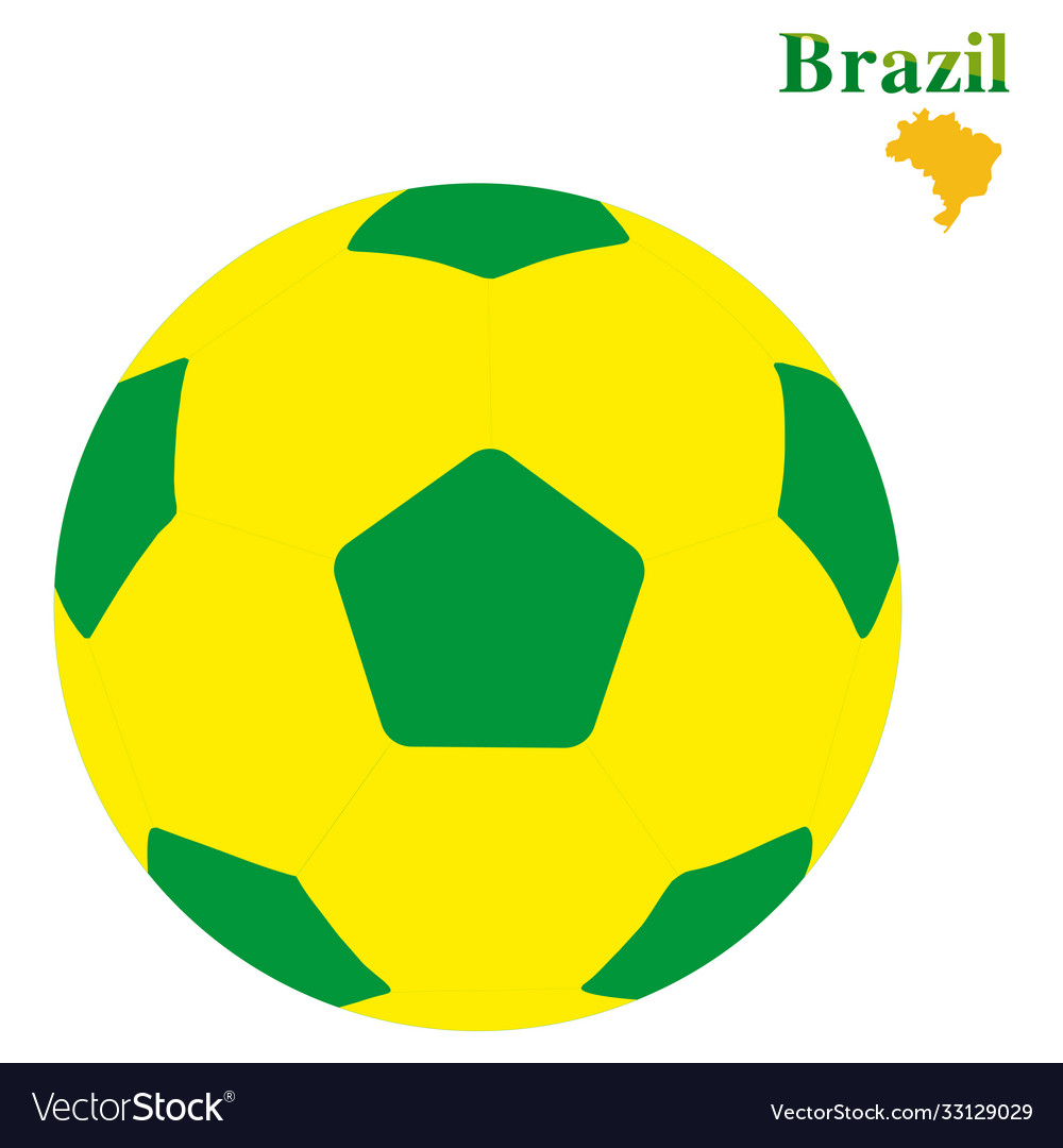 Flying brazil soccer or football ball image