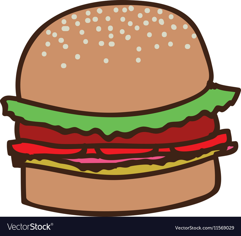 Hamburger food icon