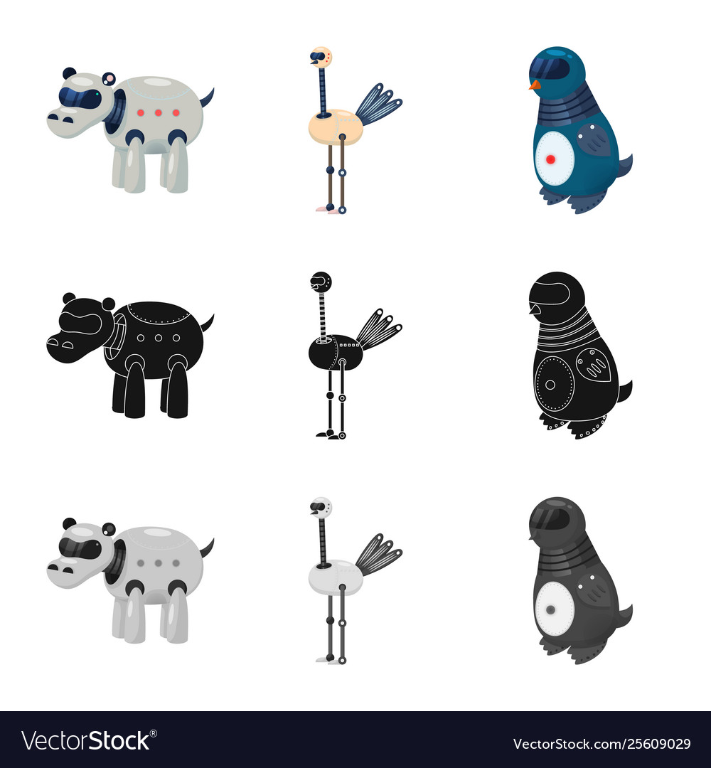 Isolated object toy and science symbol set Vector Image Isolated object toy and science symbol set
