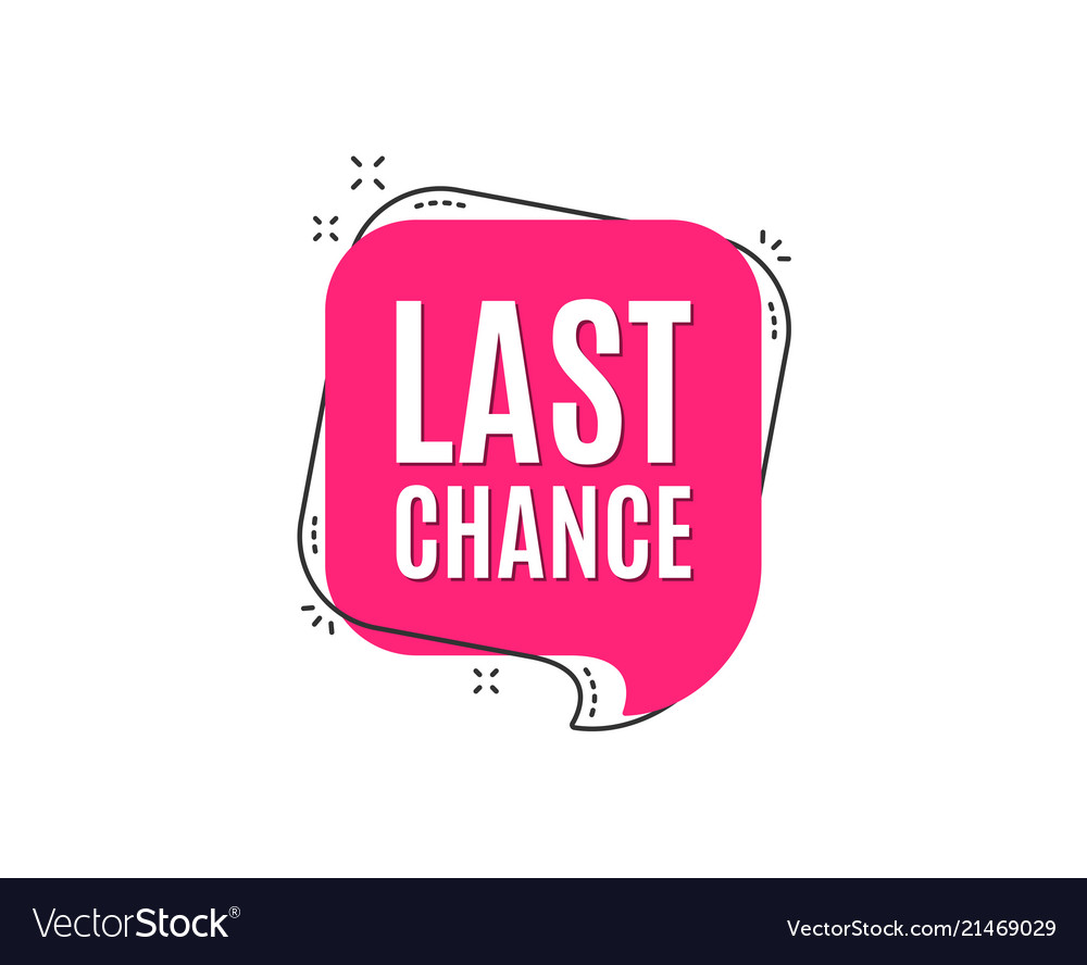Last Chance Sale Price Sign