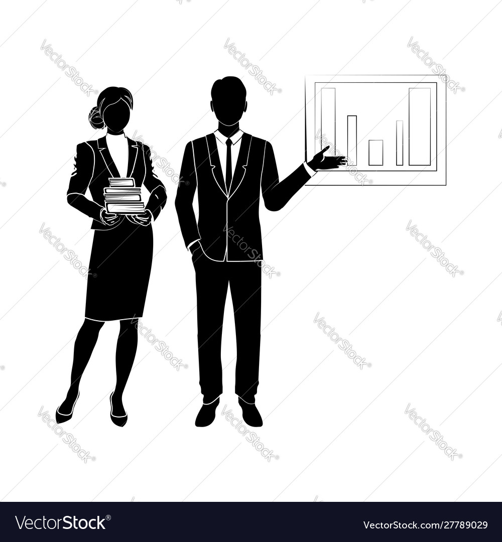 Man show graph chart icon