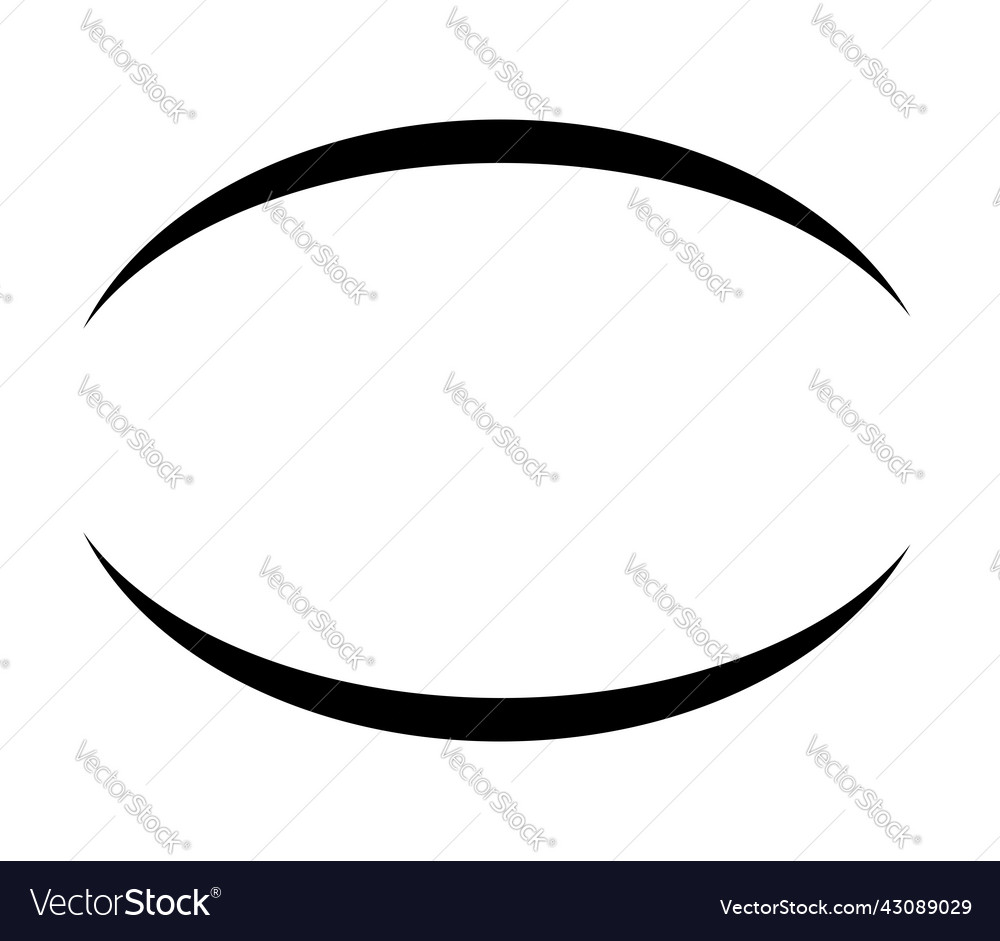 Oval ellipse empty frame border elliptical banner Vector Image Oval ellipse empty frame border elliptical banner