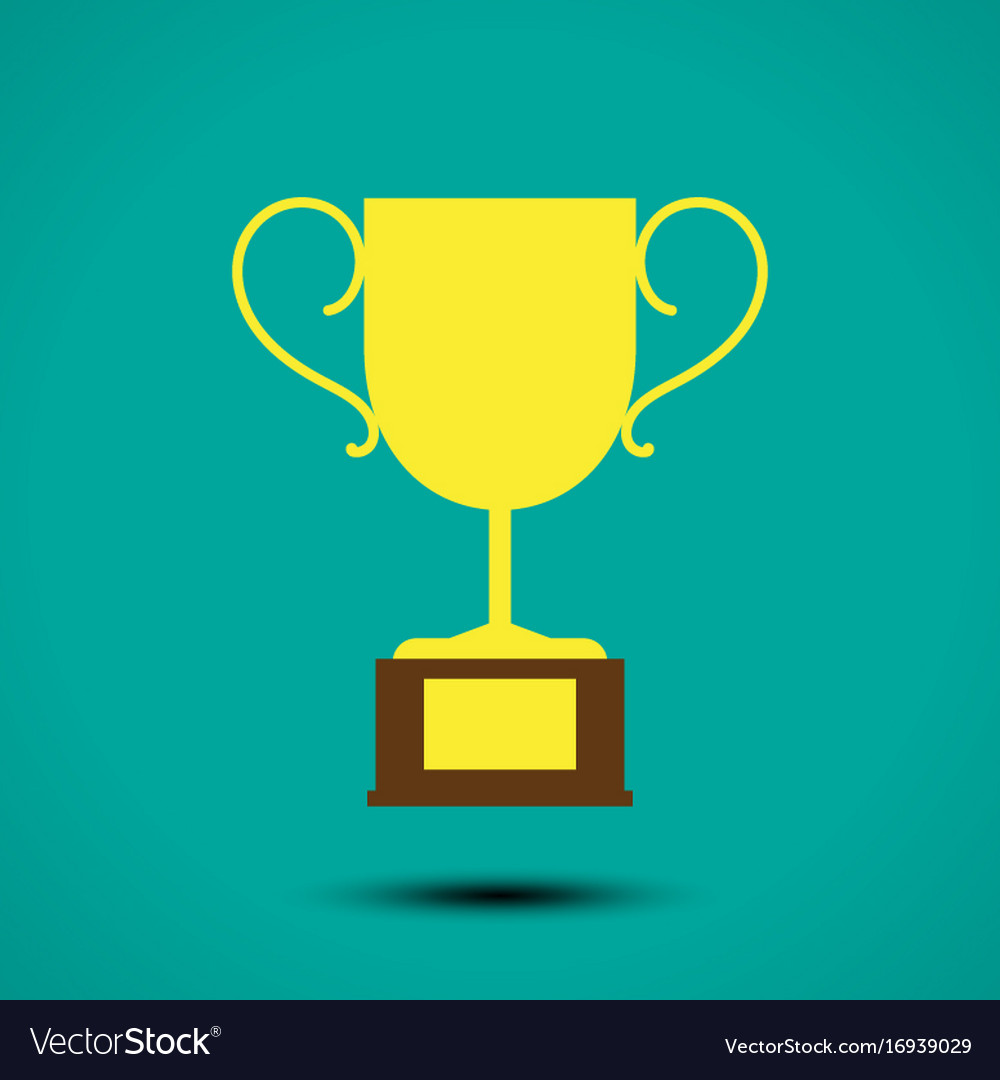 Trophy cup icon Royalty Free Vector Image - VectorStock