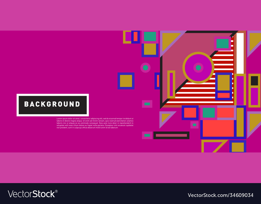Abstract colorful rectangle background for banner