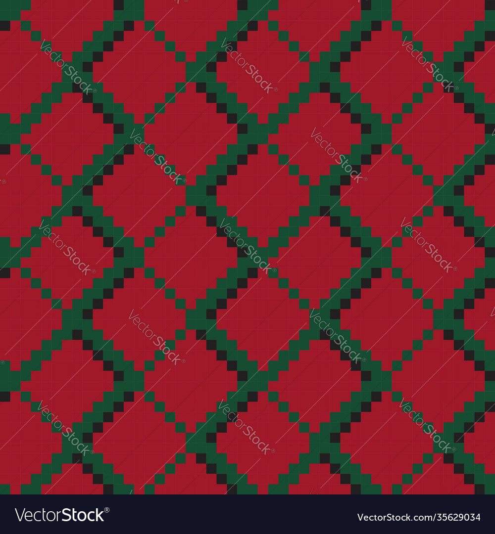 Christmas argyle seamless pattern background