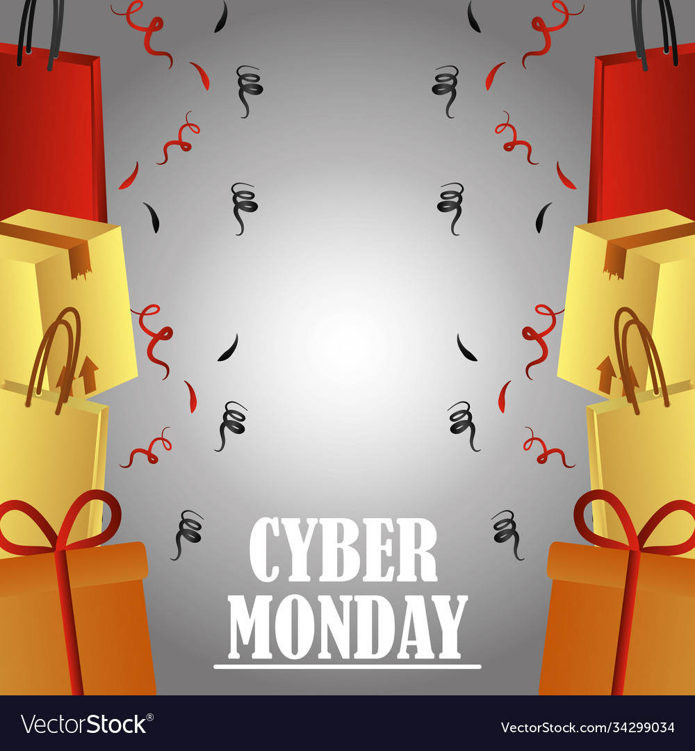 Cyber monday delivery cardboard boxes gifts