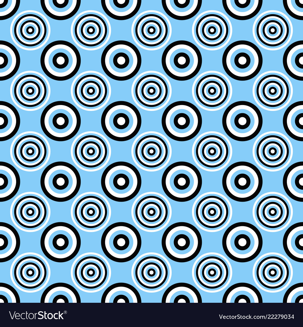Geometrical repeating pattern - circle background vector image Geometrical repeating pattern - circle background